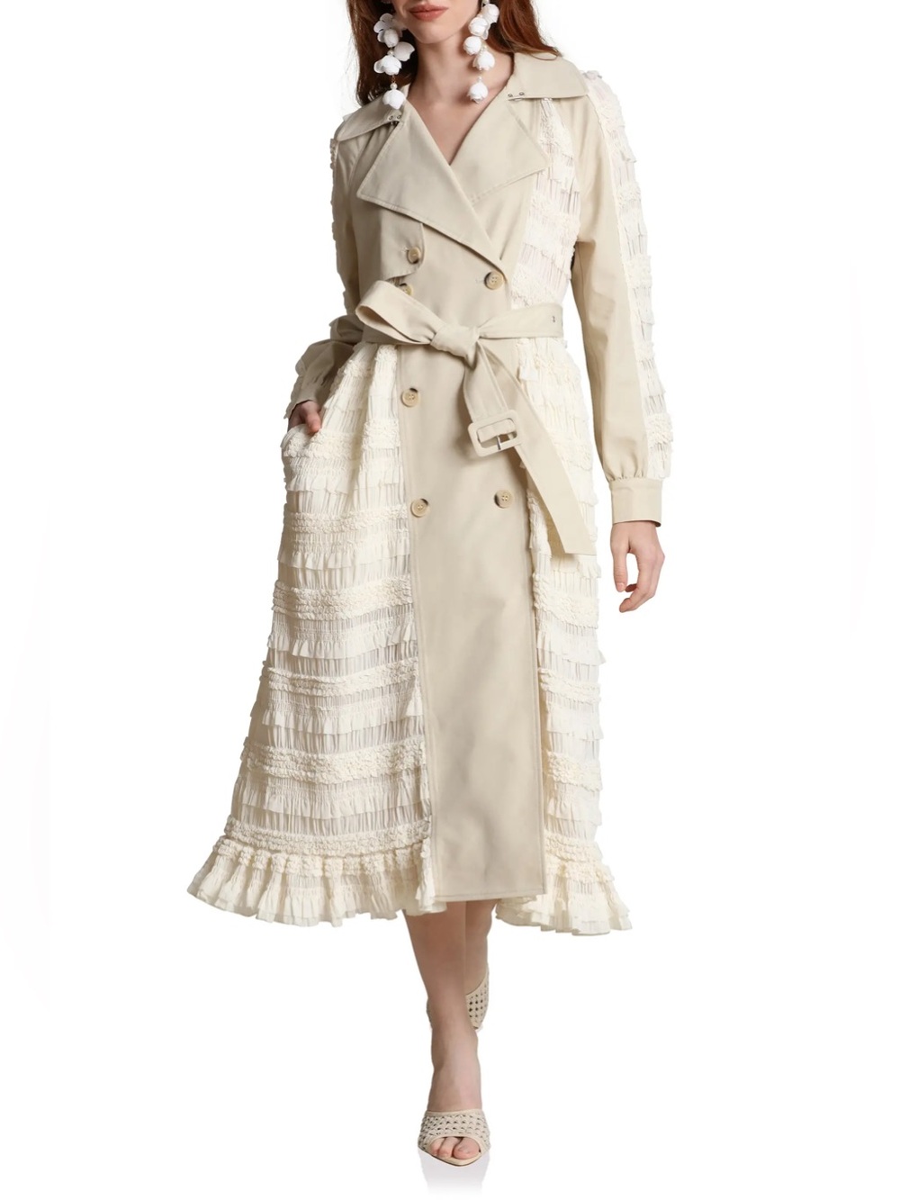 Avec Les Filles
Mixed Media Feminine Trench Coat